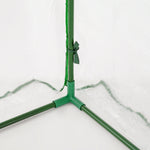 Greenhouse Cold Frame Plant House with Door, 200 x 100 x 80 cm, Steel/Plastic Green