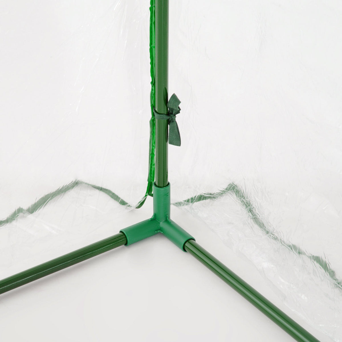 Greenhouse Cold Frame Plant House with Door, 200 x 100 x 80 cm, Steel/Plastic Green