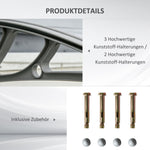 Canopy for front door 100 x 75 cm pent arch aluminum and polycarbonate silver