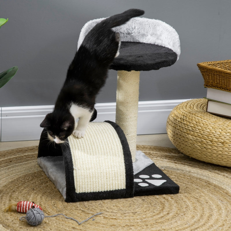 Cat Tree, Play Balls & Sisal Rope Scratching Posts, Black