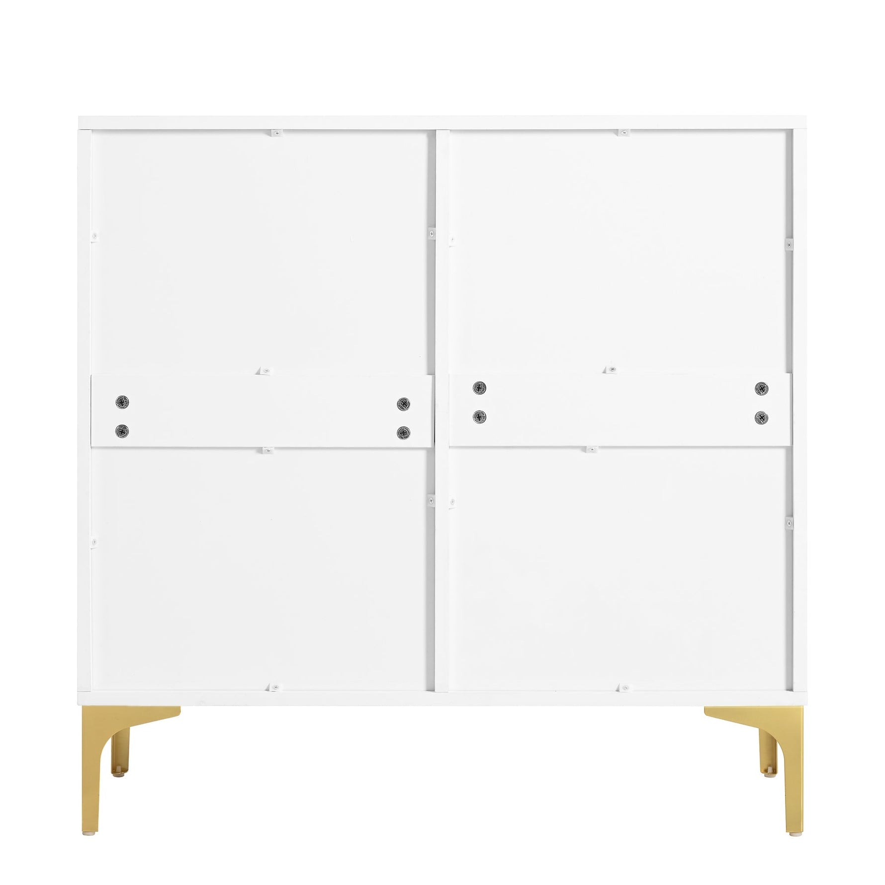 Modern sideboard with 2 doors and 2 drawers, metal