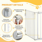 Dog Barrier, 3 Elements, Safety Door, White Plastic