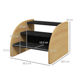 Pet Stairs, 3 Steps for Small Dogs, Oak + Black