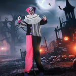 Scary Clown Halloween Decoration, Movable, Laughing, Pink+Purple