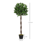 Artificial Bay Trees, 120 cm, Cement Pot, Green