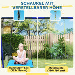 Swing Set, 3 Children, 120 kg Load Capacity, Outdoor Swings, Colorful