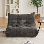 Chenille Togo Two-Seater Sofa with Memory Foam and High-Density Elastic Foam, Chenille Fabric