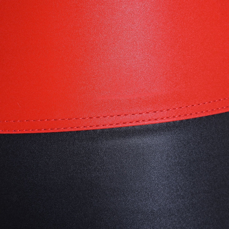 Freestanding Punching Bag, Height-Adjustable Spring Mechanism, Red
