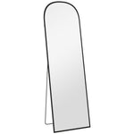 Full Length Mirror, Standing, Aluminum Alloy Frame, Black