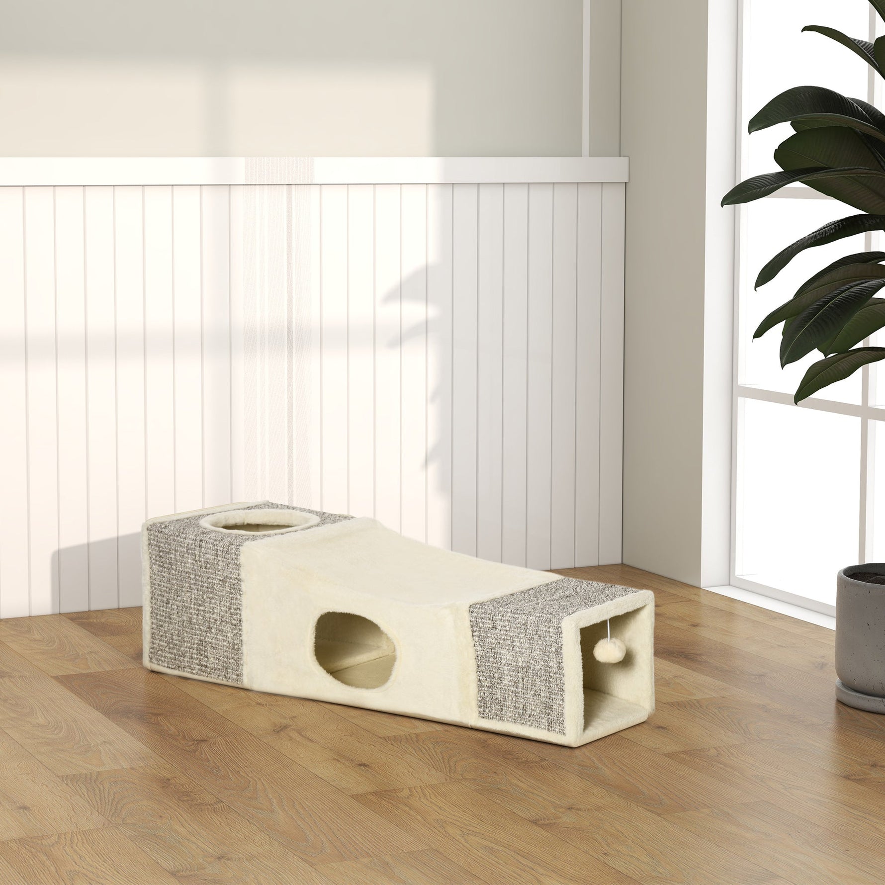Cat Tunnel, Play Ball Sisal, Brown+Beige