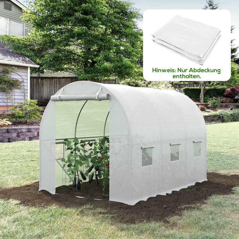 Greenhouse Cover, Weather-Resistant, Transparent