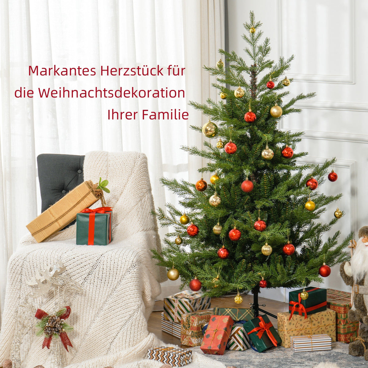 Christmas Tree, 180 cm Artificial, 1942 Branch Tips, Green