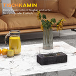 Tabletop Fireplace, Portable Bio-Ethanol Table Fire, Stainless Steel