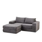 Sofa Bed 2-in-1 Modular with Removable Footstool Corduroy