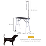 Grooming Table, Foldable Pet, Dogs & Cats, Metal Black