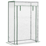 Greenhouse Cold Frame, Roll-Up Door, Steel Plastic, Transparent