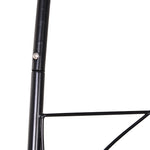 Archway Trellis Planting Arch Garden Roof 114x30x230cm for Climbing Plants, Metal Black