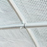 Replacement Cover 600x300x200cm, Front Door, 12 Windows, Tear-Resistant Film, White