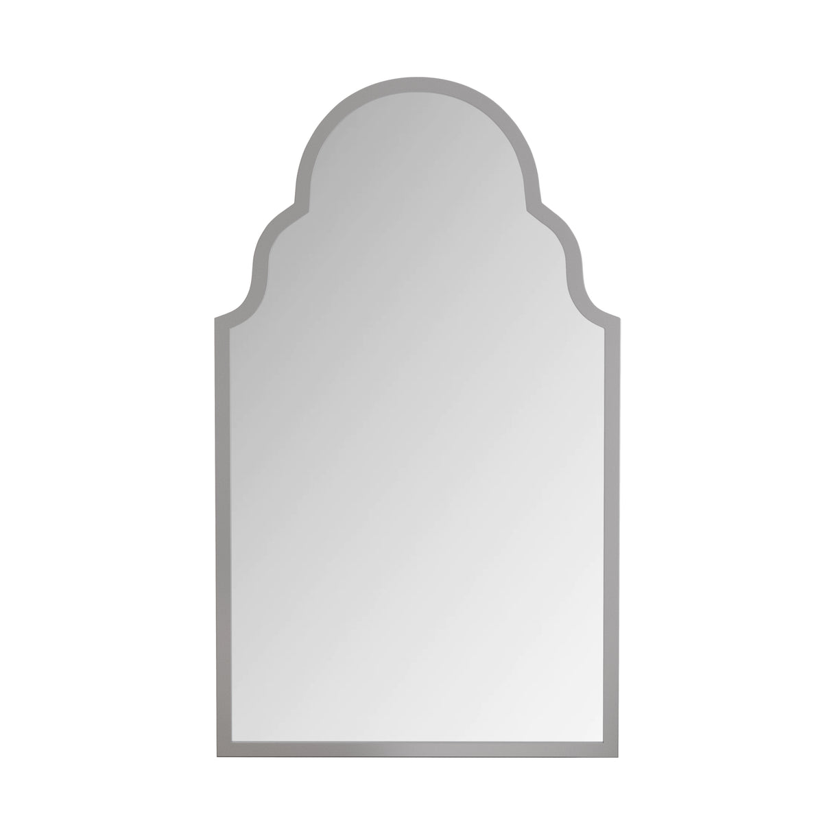 Rectangular Wall Mirror 61x101cm Silver Metal Frame