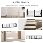 Dog Gate, Bidirectional Folding, Pinewood