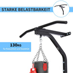 Punching Bag Wall Mount Bracket with High Load Capacity, Black Steel
