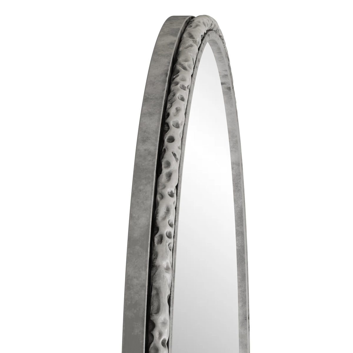 LED Full-Length Mirror 163x54cm Dimmable Light, Black Aluminum Frame