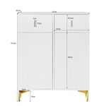 Sideboard, Adjustable Shelves with Drawers, White