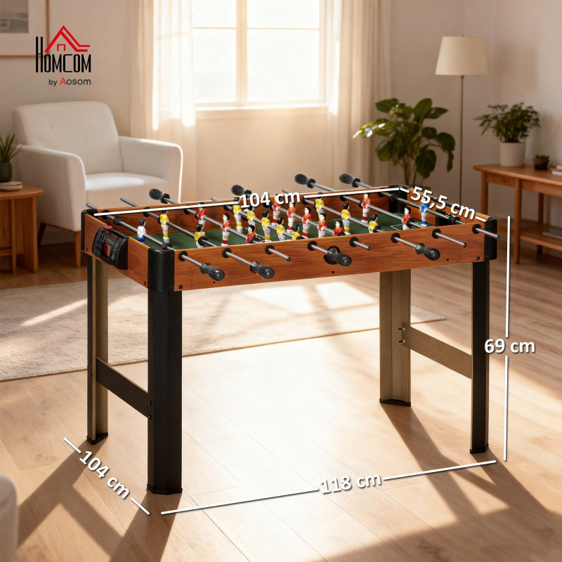 Table Football Set, 2 Balls, Non-Slip Handles, Scoreboard, Colorful MDF/Metal