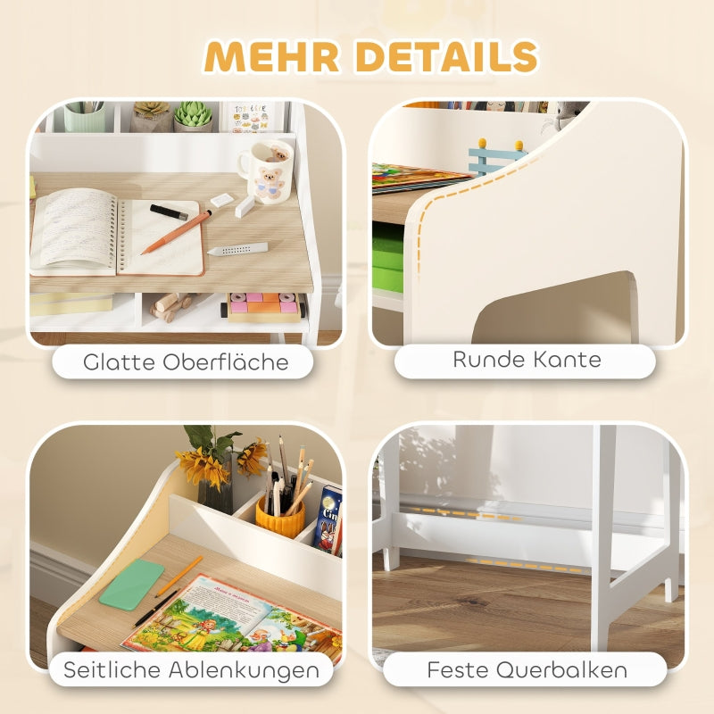 Children's Desk Set, Storage, Chair, Wood