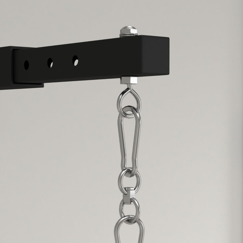 Punching Bag Wall Mount, Adjustable Holder, Steel, Black