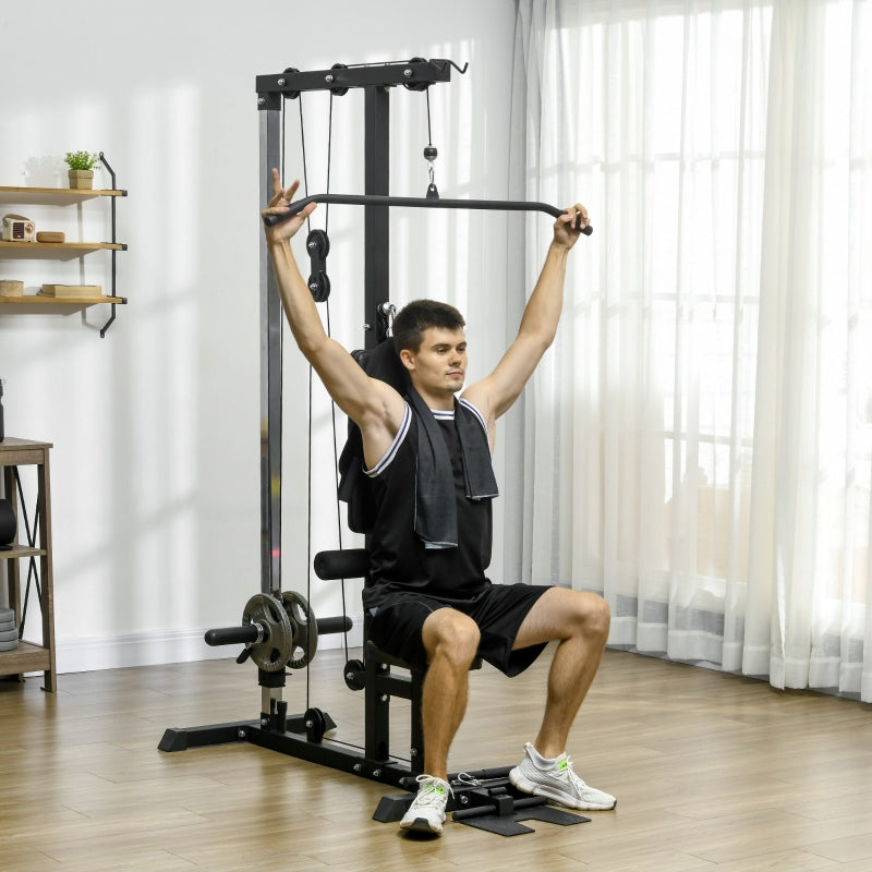 Home Gym Rowing Machine, Home Fitness Equipment, Steel, Synthetic Leather, Black