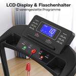 Walking Pad Treadmill Foldable LED Display Handrail, 135 kg Capacity