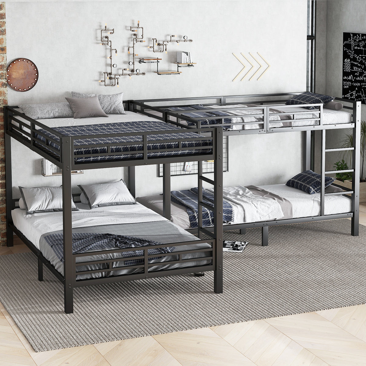Upholstered Double Bed with Hydraulic Storage 160x200, Beige Bouclé