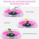 Cotton candy machine for parties & events, easy handling, quick results, pink