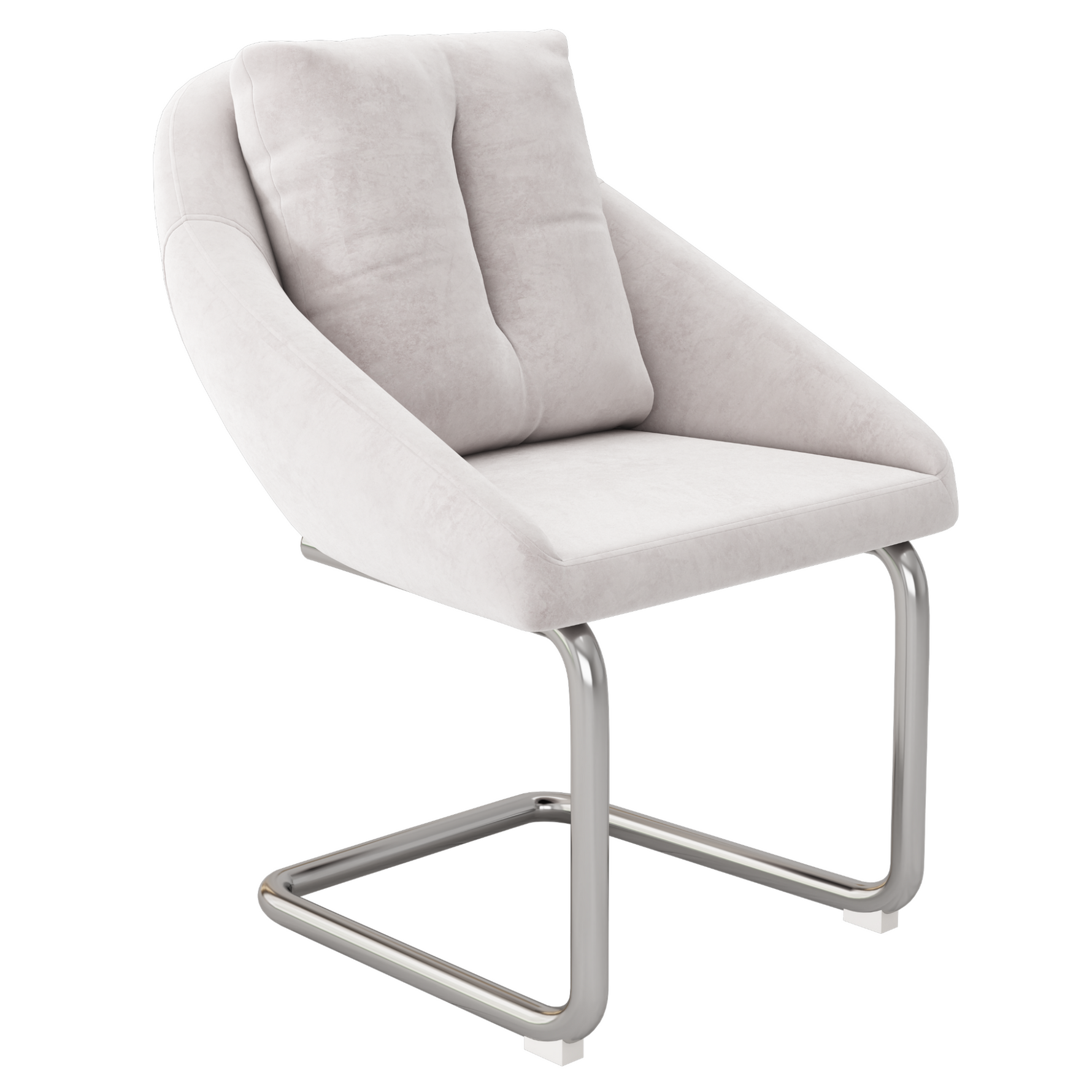Velvet Dining Chair Set of 6, Luxurious Swivel Design with Cushions and Curved Legs, Beige Samt