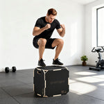 Jumping Box Smooth Corners Height Adjustable - Plywood Black