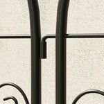 Metal Trellis Set of 2, Rustproof Bird Design 50x120cm, Black