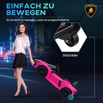 Electric Ride-On Car for Kids with Remote Control and Horn, Pink