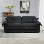 Two-Seater Sofa with Double Layer Cushions and Pocket Springs, 213 cm Chenille