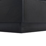 Coffee Table 360° Rotatable with 2 Shelves and Storage, Black