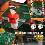 Table Football Set, 2 Balls, Non-Slip Handles, Scoreboard, Colorful MDF/Metal