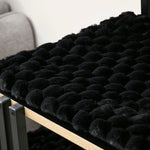 Cat Tree with Cushion, Scratching Board, 2 Platforms, Steel Black