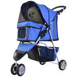 Dog Stroller, Foldable Lightweight, Blue