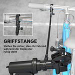 Bicycle Assembly & Repair Stand, 40 kg Capacity Foldable Height-Adjustable 360° Rotatable, Black Metal