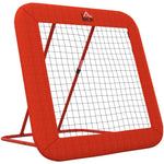 Rebounder Football, Foldable 5-Level Adjustable, Red