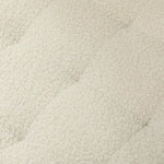 Storage Bench, Upholstered with Lid Cashmere Look Ø45 x 41 cm, Cream White