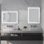 Dimmable Bathroom Mirror 80x60cm Memory Anti-Fog Surface, Glass