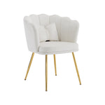 Modern velvet armchair, comfortable upholstered decorative chair, gold-plated metal legs
