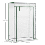 Greenhouse Cold Frame, Roll-Up Door, Steel Plastic, Transparent