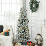 Artificial Christmas Tree, 180 cm with 479 tips and artificial snow, green
